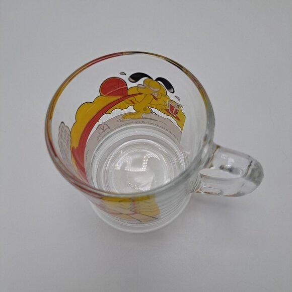McDonalds Garfield Glass Mug Coffee Cup 1978 Cartoon Jim Davis Collectible - Picture 7 of 8
